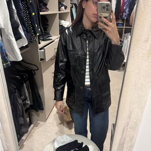 Top Shop Black Vynil Women's Jacket